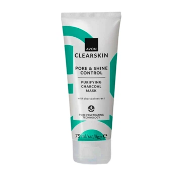 Очищающая маска для лица Avon Clearskin Avon CLEARSKIN Pore & Shine Control Purifyng Charcoal Mask с экстрактом древесного угля Контроль пор и блеска 75 мл