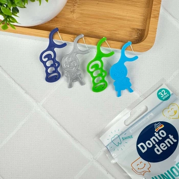Детские флоссы Dontodent Junior, 4 шт