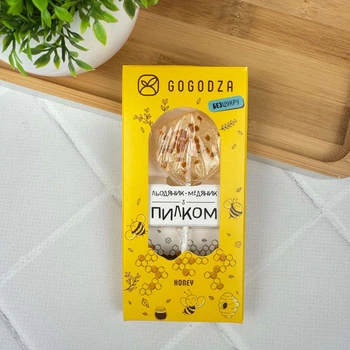 Льодяник Gogodza з ксилітом без цукру (медовик), 1 шт