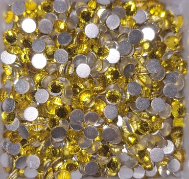 Стрази скляні DMC SS20 Жовті / citrine 1000 шт/уп холодна фіксація