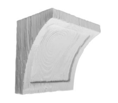 Консоль балки полиуретановая DECOWOOD Рустик EQ 025 classic 19х13 Белый