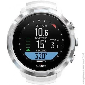 Компьютер, часы для дайвинга Suunto Декомпрессиметр D-5 с USB белый (SS050181000)