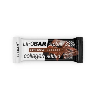 Батончик LipoBar Exclusive Protein Bar, 50 грам збагачений біоактивним колагеном Peptan - Шоколад