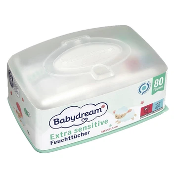 Дитячі вологі серветки Babydream (80 шт) в коробці