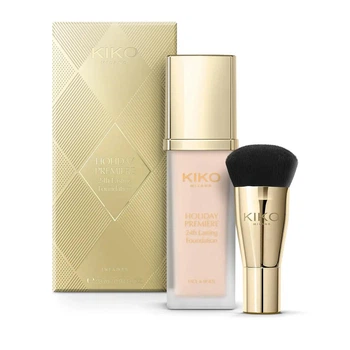 Тональна основа Kiko Milano Holiday Premiere 24h Lasting Foundation 01 Porcelain 30мл