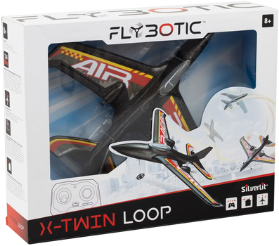 Радіокерований літак Silverlit FLYBOTIC X-Twin Loop 29 см (4891813857426)