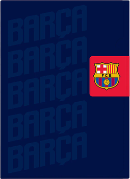 Набор папок-уголков с клапаном Kite FC Barcelona А4 Матовые Темно-синие х 12 шт (BC25-248)