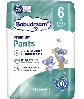 Подгузники-трусики Babydream 6 (15+кг) 18шт