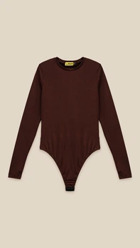 Боди однотонный женский LAWA WBC02452 L Шоколадный shop (2888000019486)