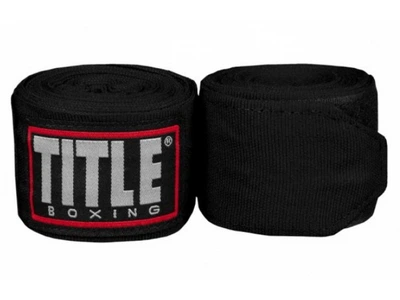 Бинти TITLE Fight Back Semi-Elastic Hand Wraps 4,6 м (180") чорний (4521)