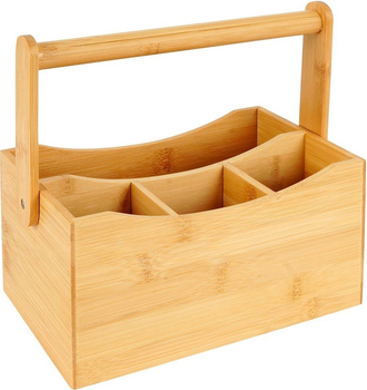 Stojak na sztućce Vilde drewniany 22 x 14 x 23.5 cm (5904316448400)