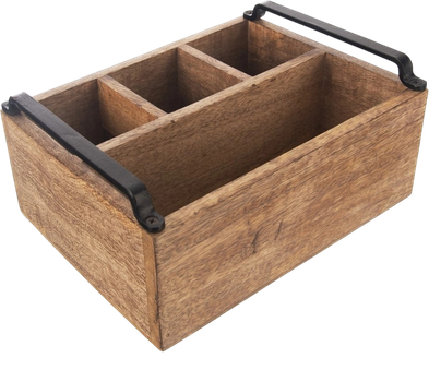 Підставка для столових приборів Orion Mango дерев’яна 25 x 13 x 19.5 см (8592381192990)