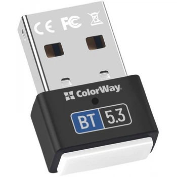 Bluetooth-адаптер Colorway v5.3 USB Black (CW-AD-BT53)