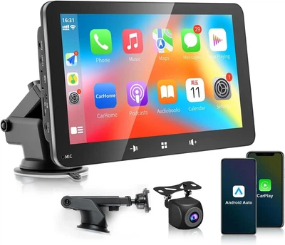 Автомагнитола Woibugee / 7" / Сенсорная / Apple CarPlay / Android Auto / Bluetooth / WI-FI / USB / AUX / TF slot