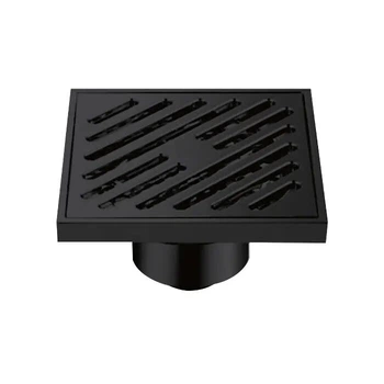 Трап для душа чёрного цвета латунный GAPPO G81050-6