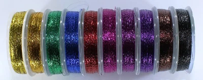 Нить для бисера Микс 10 цветов Люрекс Адель темный микс 100 м Spark Beads бисероплетение котушка мулине