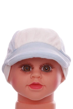 Кепка для хлопчика велюрова блакитна Murat Baby 1м+ (50362)