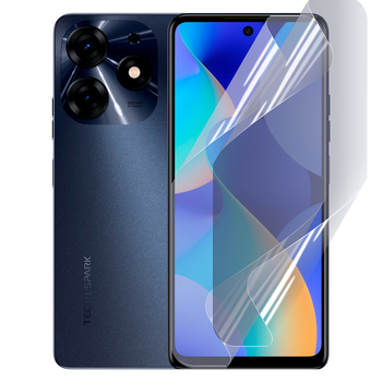 Плёнка гидрогелевая для TECNO Spark 10 Pro (KI7) глянцевая противоударная прозрачная