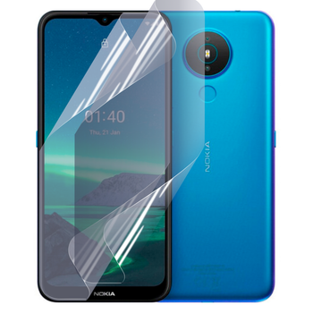 Антишпион приватная плёнка гидрогелевая для смартфона Nokia 1.4 противоударная прозрачная