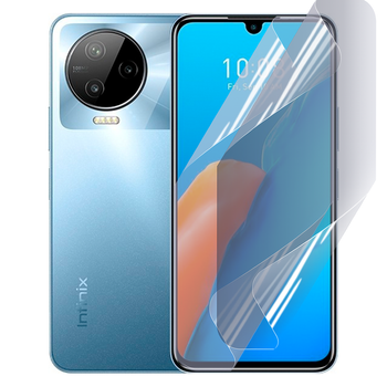 Антишпион приватная плёнка гидрогелевая для смартфона Infinix Note 12 Pro противоударная прозрачная