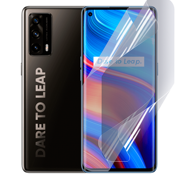 Антишпион приватная плёнка гидрогелевая для смартфона Realme X7 Pro Extreme Edition противоударная прозрачная
