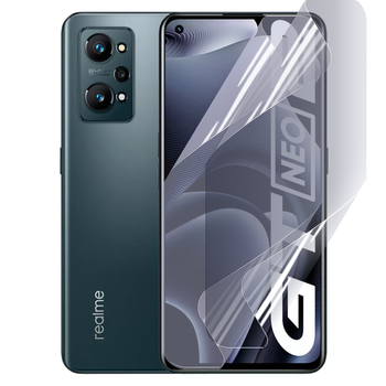 Плёнка гидрогелевая для Realme GT Neo 2 глянцевая противоударная прозрачная