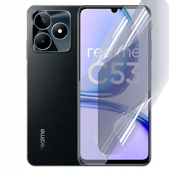 Плёнка гидрогелевая матовая для Realme C53 протиударная прозрачная
