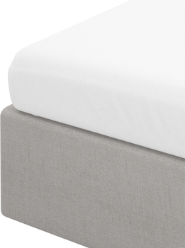 Простирадло Homla Basic Lauko ранфорс Біле 160 x 200 см (5902869985472)