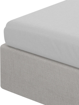 Простирадло Homla Basic Lauko ранфорс Сіре 140 x 200 см (5902869985519)