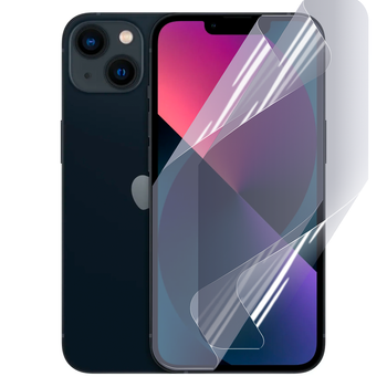 Антишпион приватная плёнка гидрогелевая для смартфона Apple iPhone 13 противоударная прозрачная