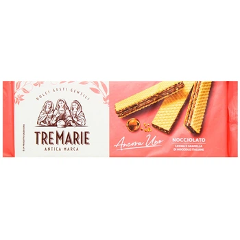 Вафлі з шоколадно-горіховим кремом Tre Marie 140 г (20167915)