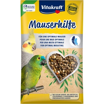Вітамінізована добавка Vitakraft Mauserhilfe для великих та середніх папуг під час линьки у вигляді насіння 25 г (4008239213396)