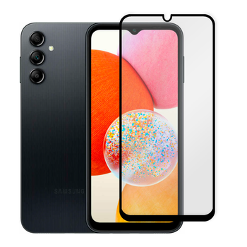 Защитное стекло для телефона Samsung Galaxy A14 4G (SM-A145F) противоударное полноэкранное черное
