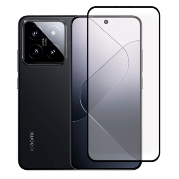Защитное стекло для телефона Xiaomi 14 противоударное полноэкранное черное