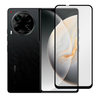 Защитное стекло для телефона Tecno Camon 30 (CL6) противоударное полноэкранное черное