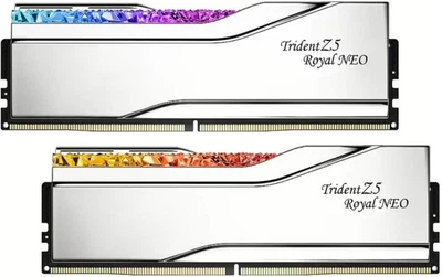 Оперативная память G.Skill 64 GB (2x32GB) DDR5 6000 MHz Trident Z5 Royal Neo Silver (F5-6000J2636H32GX2-TR5NS)