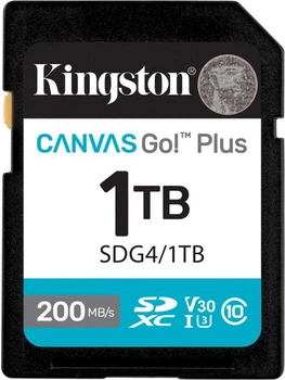 SD Kingston 1 TB SDXC Canvas Go! Plus C10 UHS-I U3 A2 (SDG4/1TB)