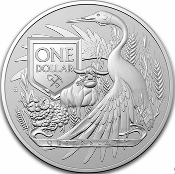 Серебряная инвестиционная монета Герб Австралии 2023
