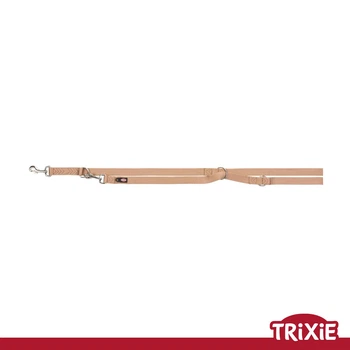 Повідець-перестібка для собак Trixie 200414 Premium нейлон карамель XS-S 2 м/15 мм (TX-200414) 4053032017221