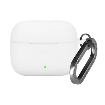 Силіконовий чохол для навушників OPPO Enco Buds3 Pro, Hang Case, білий, ультратонкий захисний кейс товщиною 2 мм, захист від подряпин, пилу та ударів, компактний, з карабіном для кріплення, ArmorStandart (ARM86805)
