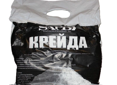 Крейда мелена, природна фасована 2,5 кг біла