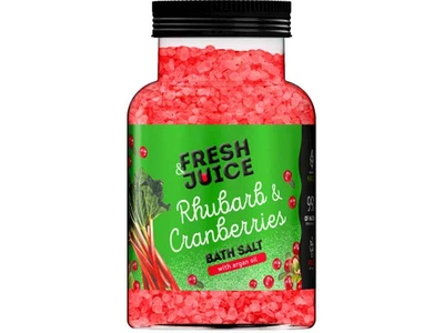 Сіль для ванн FRESH JUICE 700г пляшка Rhubarb & Cranberries