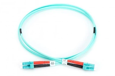 Волоконно-оптический патч-корд Assmann, дуплекс, LC to LC MM OM3 50/125 µ, 2 м DK-2533-02/3 Turquoise