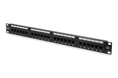 Патч панель Assmann на 24 порта DN-91624U Black