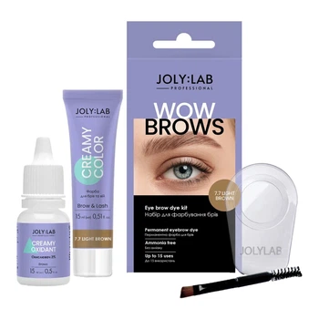 Набор для окрашивания бровей Joly:Lab Wow Brows 7.7 Light Brown