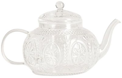 Dzbanek na herbatę Homla Barrel szklany ze zdobieniami 0.8 l (5906496750731)