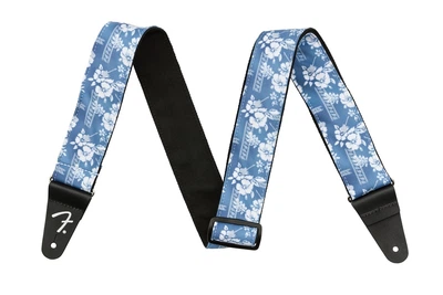 Ремень для гитары FENDER STRAP 2" HAWAIIAN STRAPS BLUE FLORAL