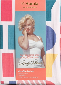 Komplet pościeli Homla Monroe Summer Poszewka na pościel 220 x 200 cm + 2 poszewki na poduszki 70 x 80 cm z mikrofibry (5906496729522)