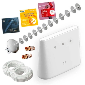4G Wi-Fi роутер ZTE MF-293(N) + 4G Антенна МIМО (20ДБ)