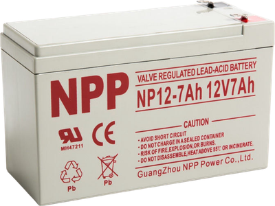 Akumulator NPP AGM 12V 7 Ah (NP12-7Ah)